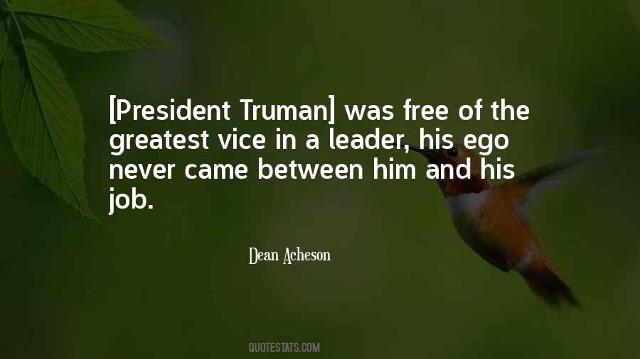 Quotes About President Truman #683423