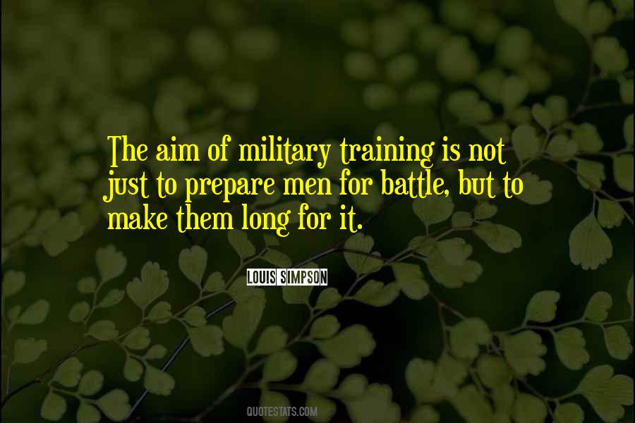 Quotes About Military Training #491809