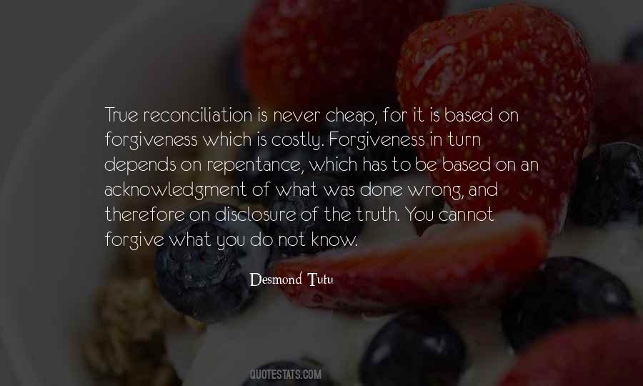 Quotes About Reconciliation And Forgiveness #402609