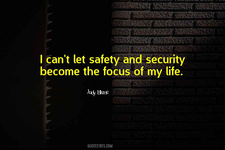 Quotes About Safety And Security #1442904