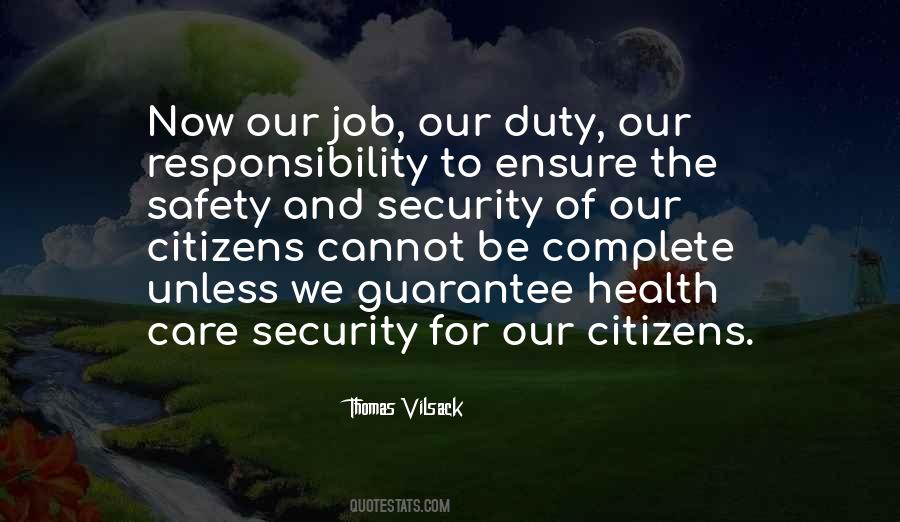 Quotes About Safety And Security #1569887