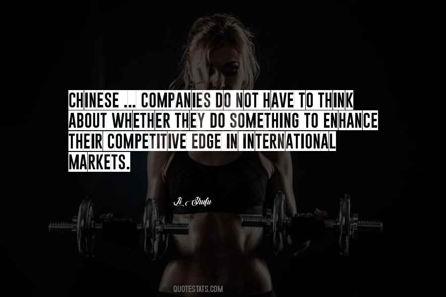 Quotes About Competitive Markets #1762868