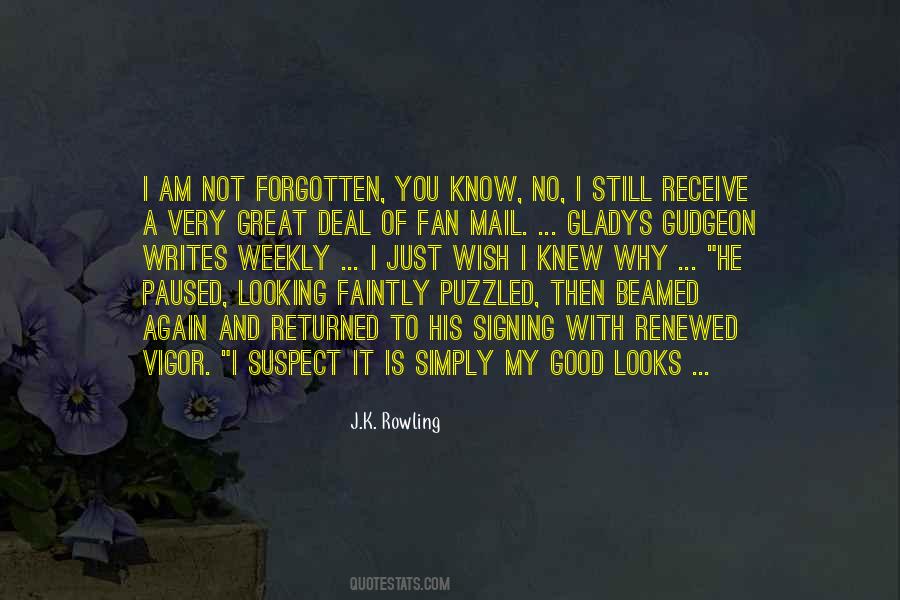 Quotes About Not Looking Good #624554
