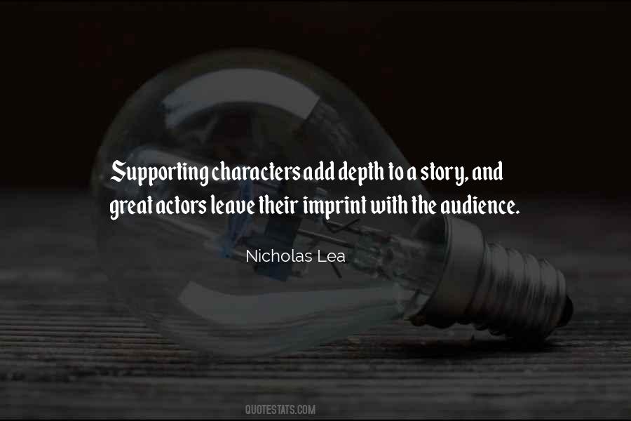 Quotes About Supporting Actors #1507220