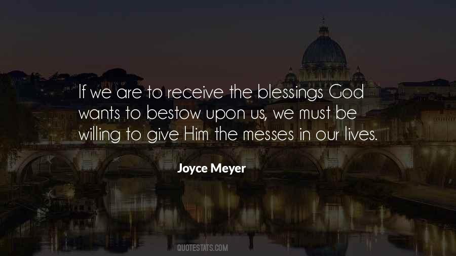 Quotes About God's Blessings To Us #1032404