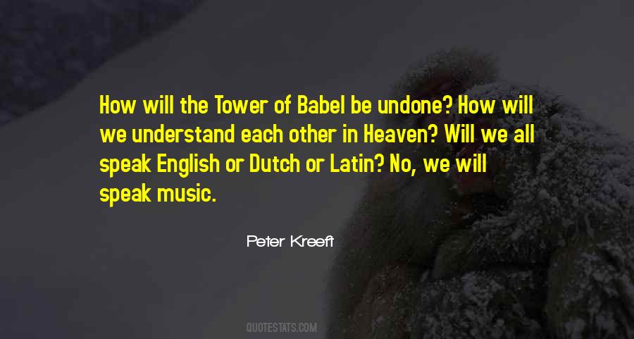 Quotes About Babel #1464183