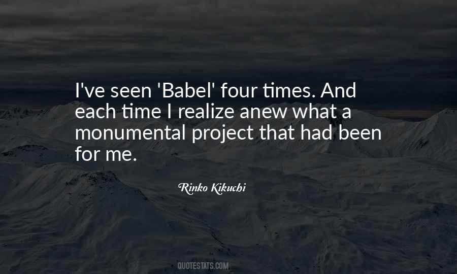 Quotes About Babel #657738