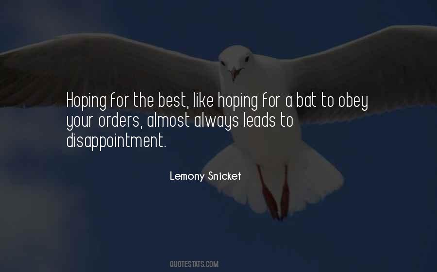 Quotes About Hoping For The Best #1351616