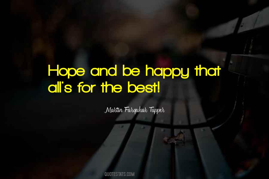 Quotes About Hoping For The Best #728711