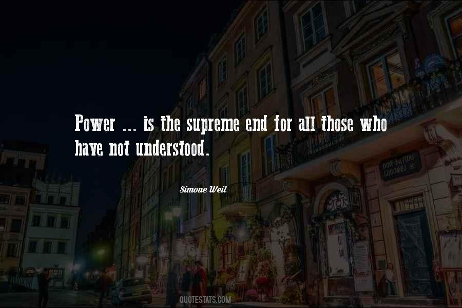 Quotes About Supreme Power #839188