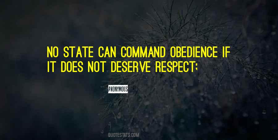 Quotes About Obedience And Respect #731323