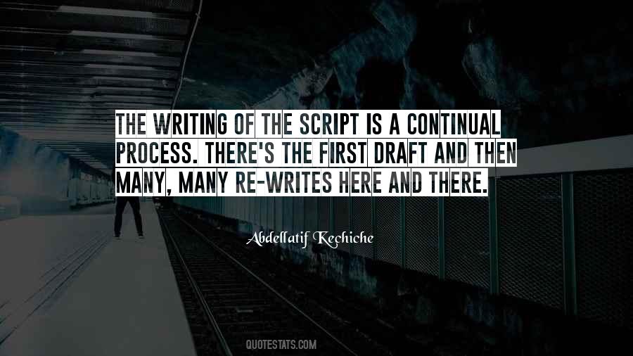 Quotes About Writing Scripts #1523562