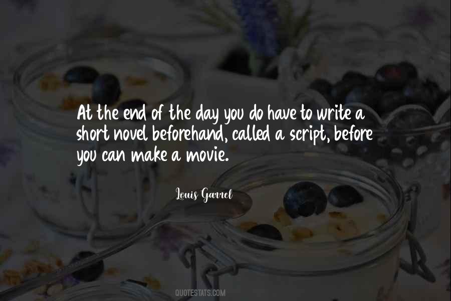 Quotes About Writing Scripts #1693920