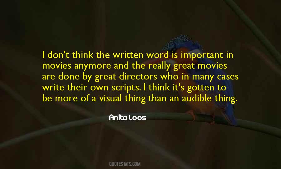 Quotes About Writing Scripts #254775