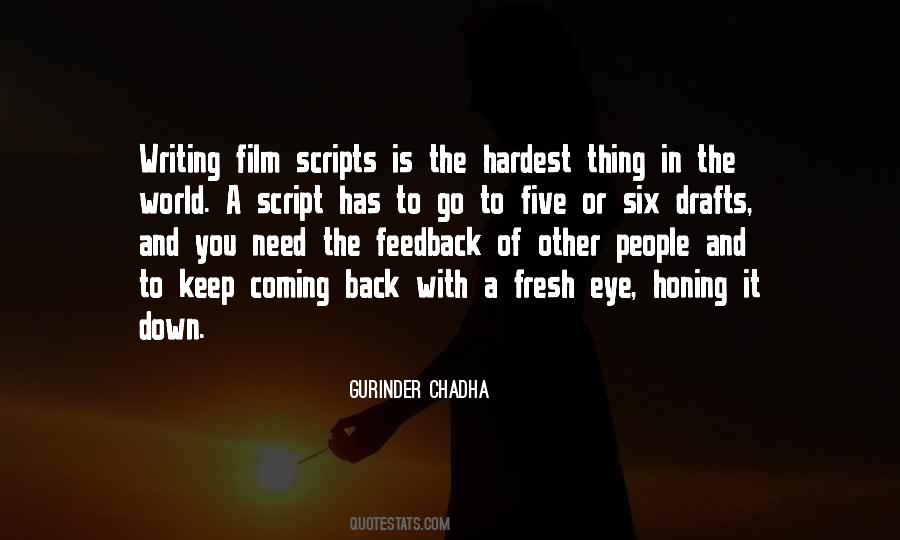 Quotes About Writing Scripts #513888