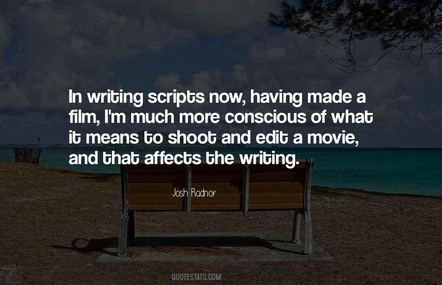 Quotes About Writing Scripts #584808