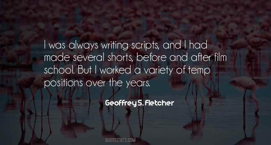 Quotes About Writing Scripts #96642