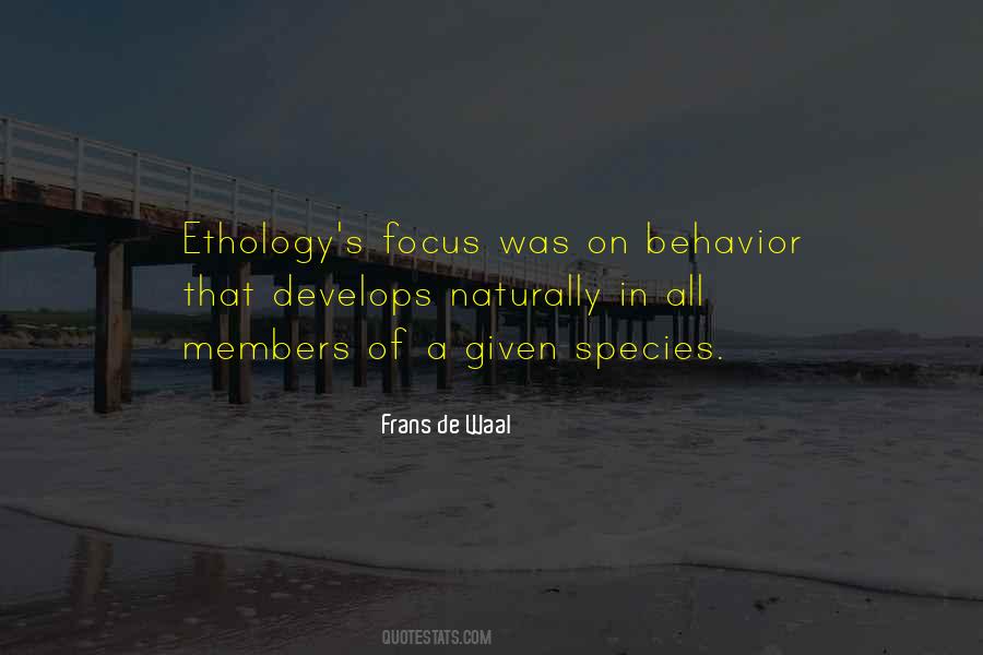 Ethology's Quotes #975328