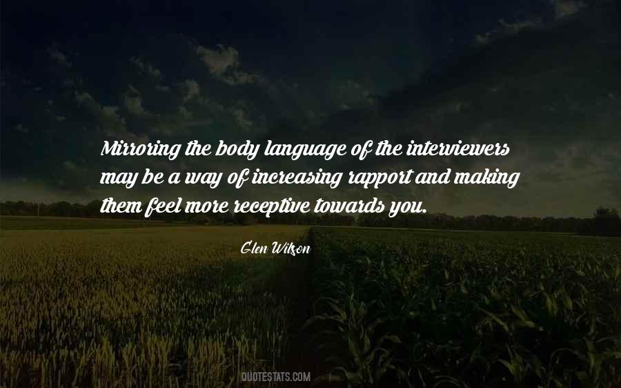 Quotes About Body Language #1140461