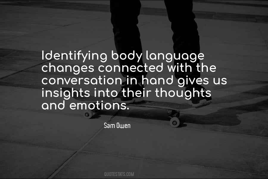 Quotes About Body Language #1572067