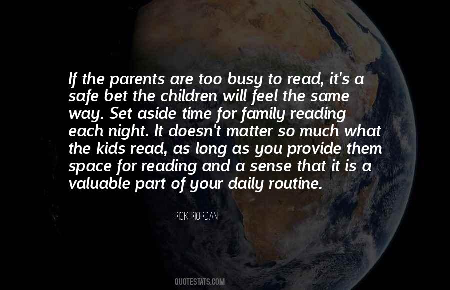 Quotes About Reading And Family #28203