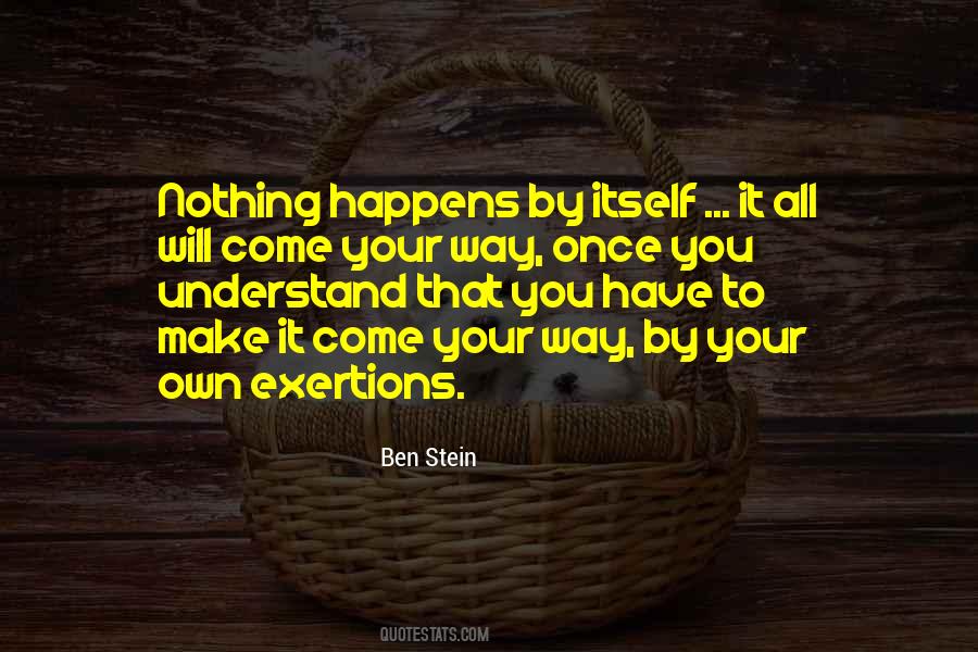 Exertions Quotes #208170