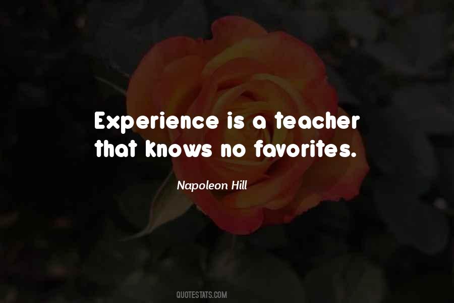 Quotes About Experience As A Teacher #605209