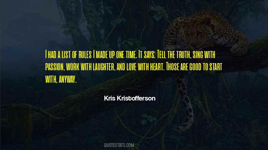 Quotes About Rules Of Love #1282720