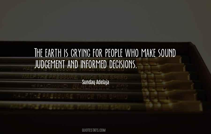 Quotes About Sound Judgement #1762380