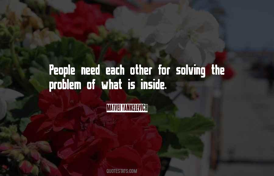 Quotes About Solving Problem #122201