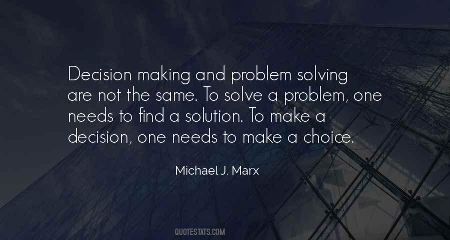 Quotes About Solving Problem #98197