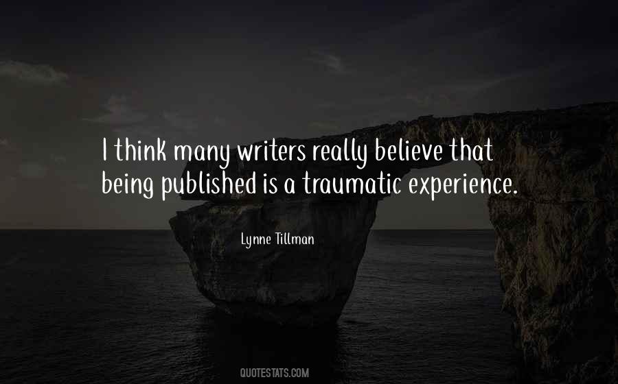 Quotes About Traumatic Experiences #60398
