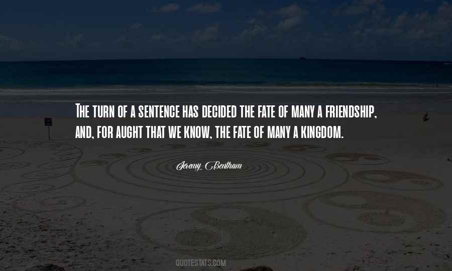 Quotes About Fate And Friendship #1851359