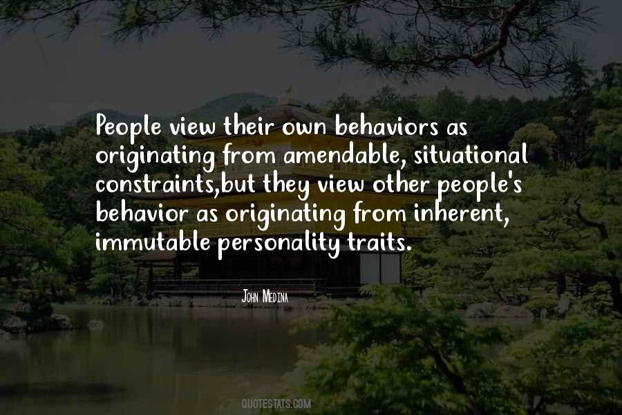 Quotes About People's Behavior #292236