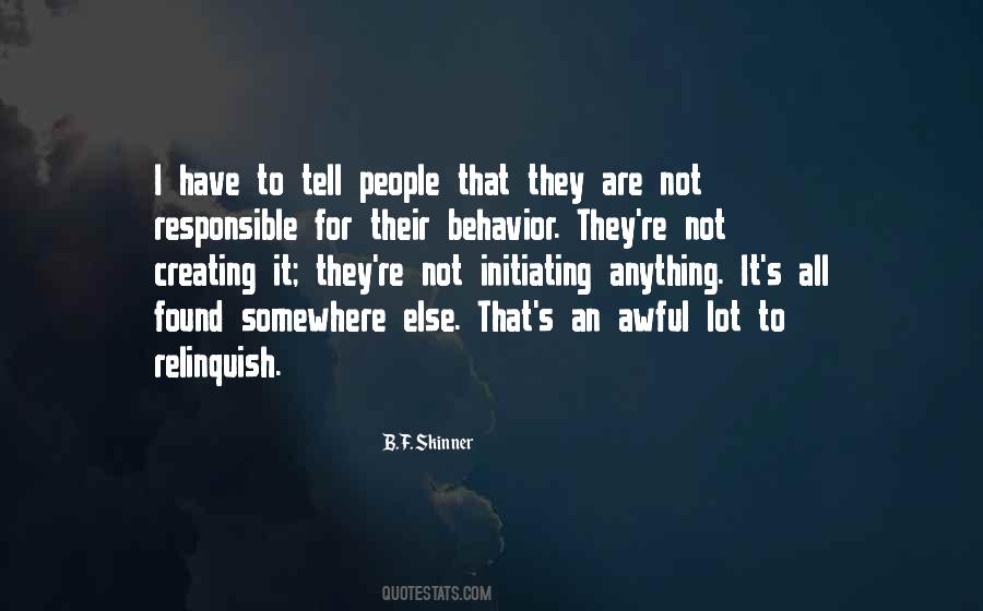 Quotes About People's Behavior #852676