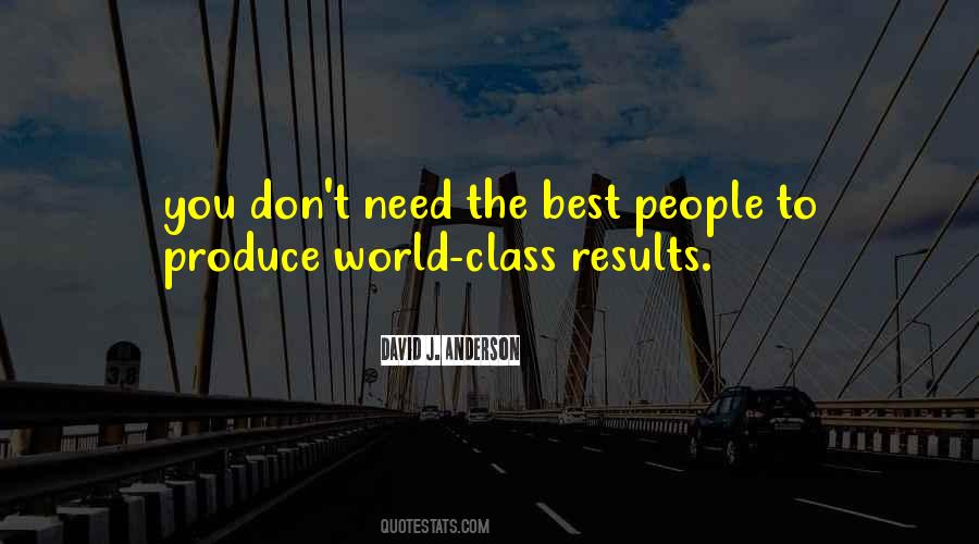 Quotes About World Class #1307990