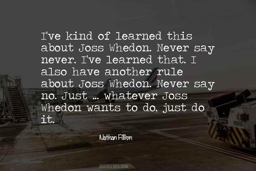 Fillion Quotes #471111