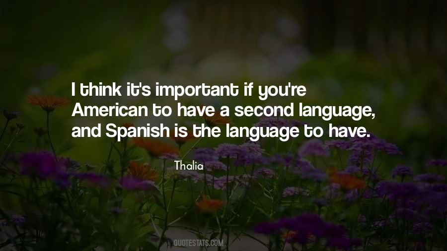 Quotes About Second Language #889522