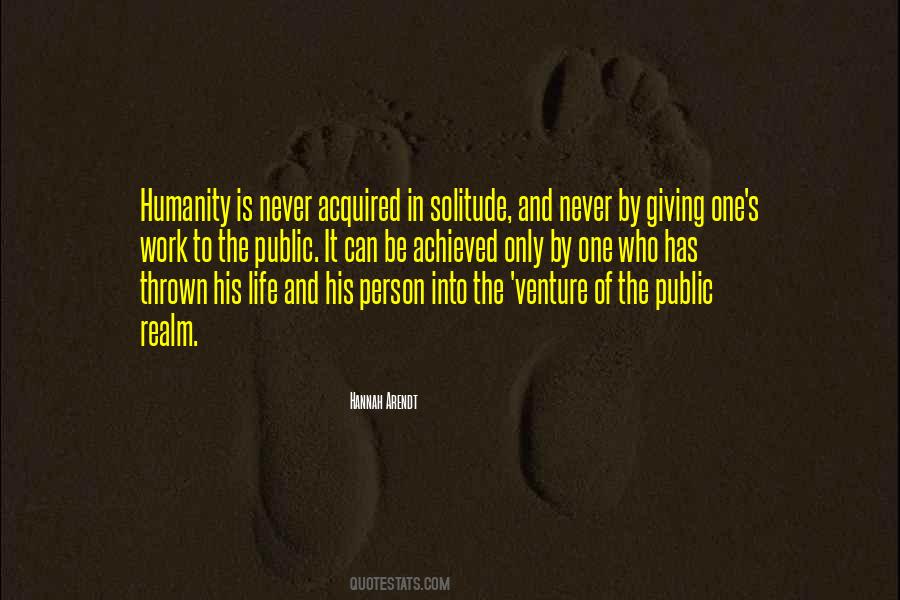 Quotes About Solitude Life #43234