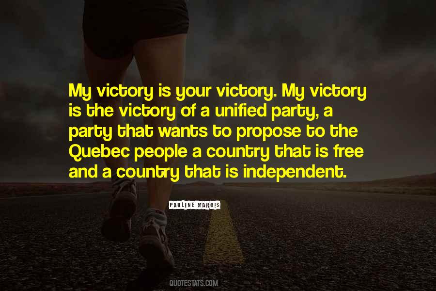Quotes About Victory Party #864837