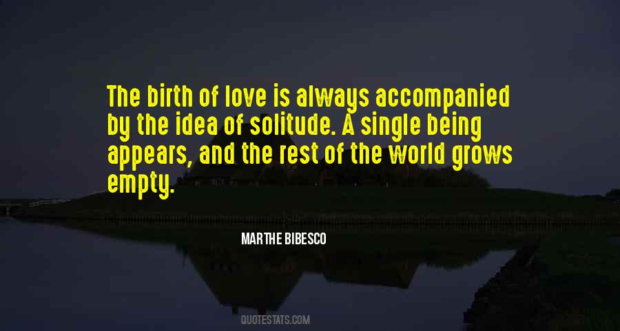 Quotes About Solitude And Love #1757841