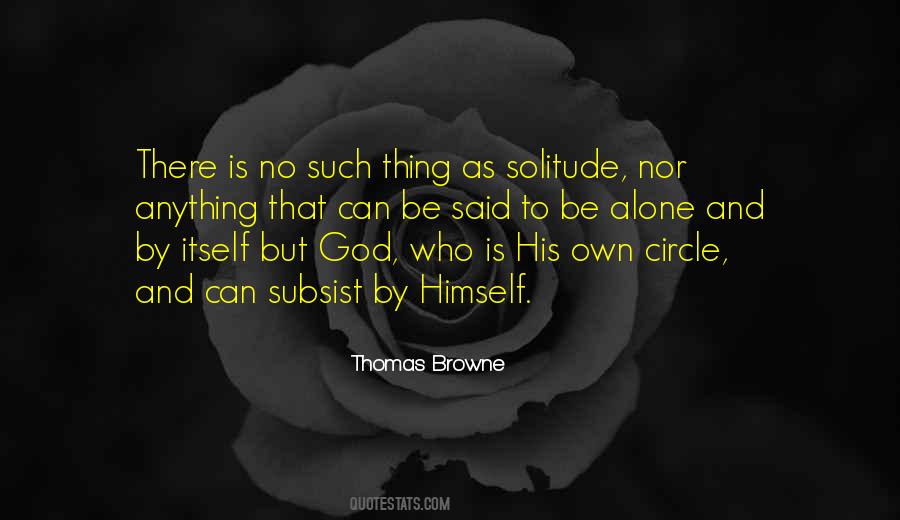 Quotes About Solitude And God #1396758