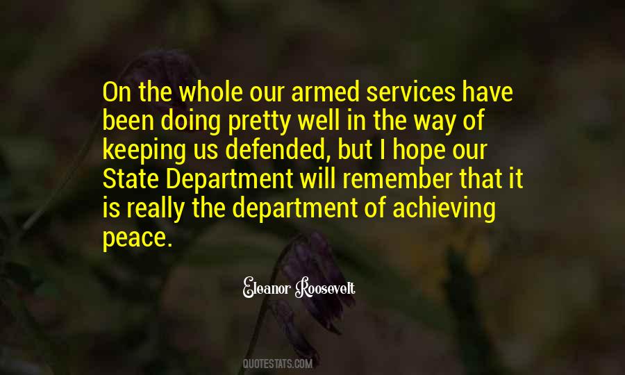 Quotes About Armed Services #1323255