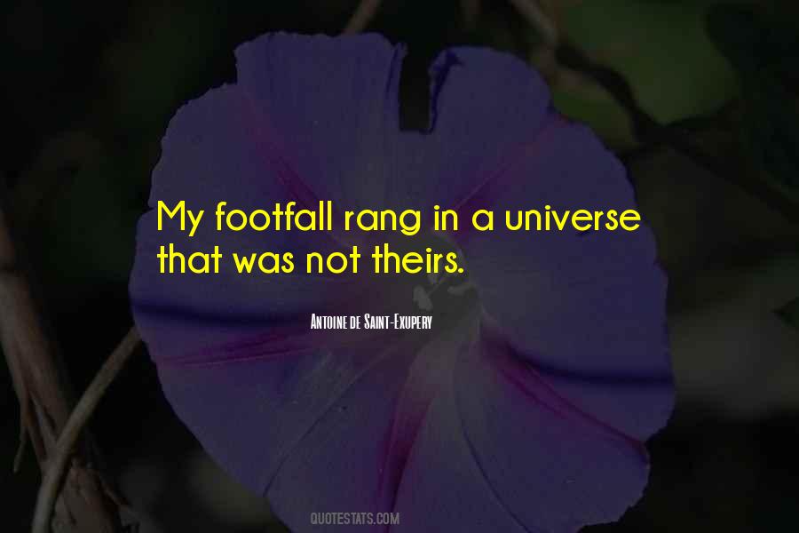 Footfall Quotes #1528518