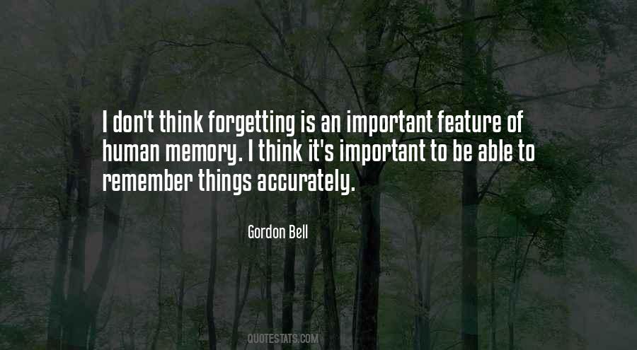 Forgetting's Quotes #543196