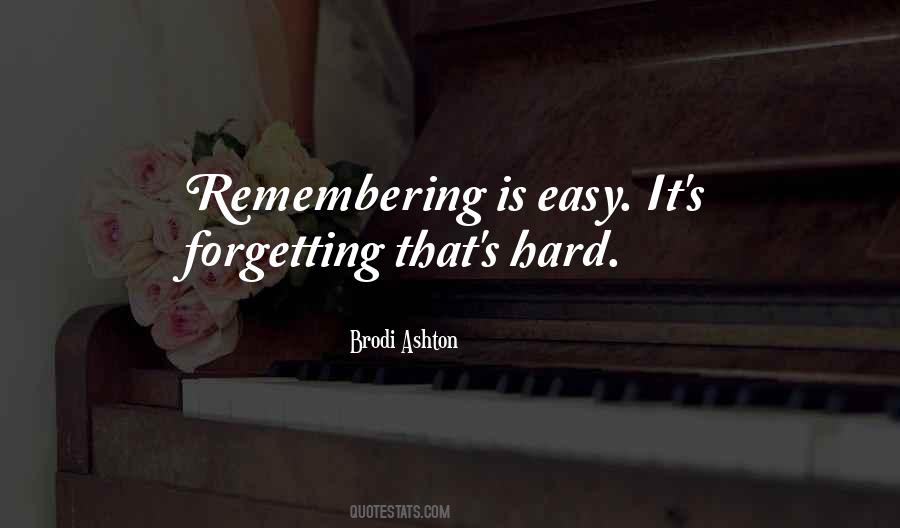 Forgetting's Quotes #680230