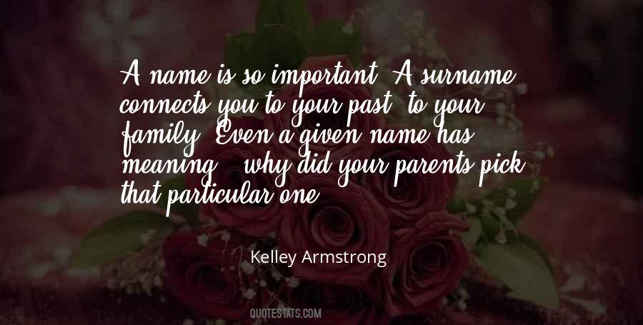 Quotes About Family Names #913314