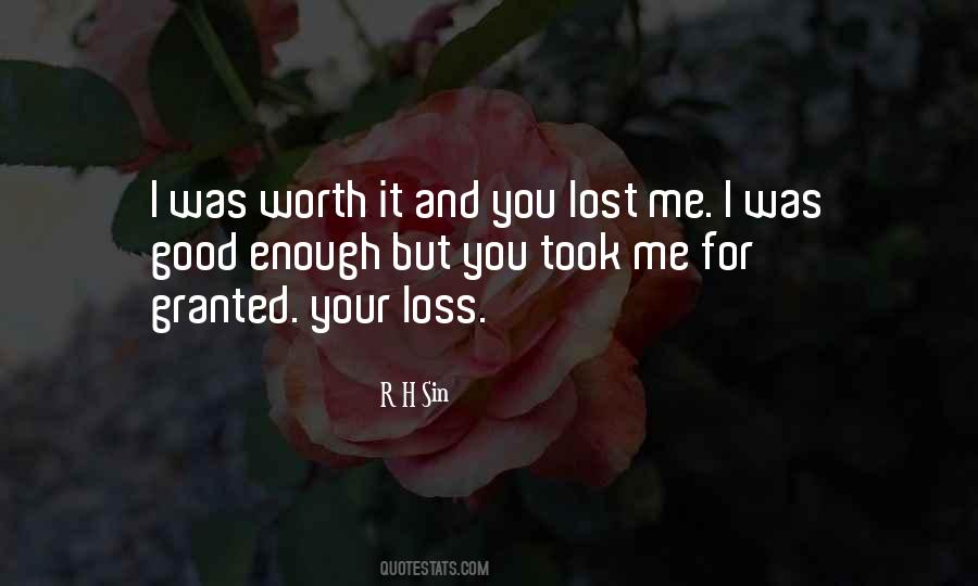 Quotes About You Lost Me #219205