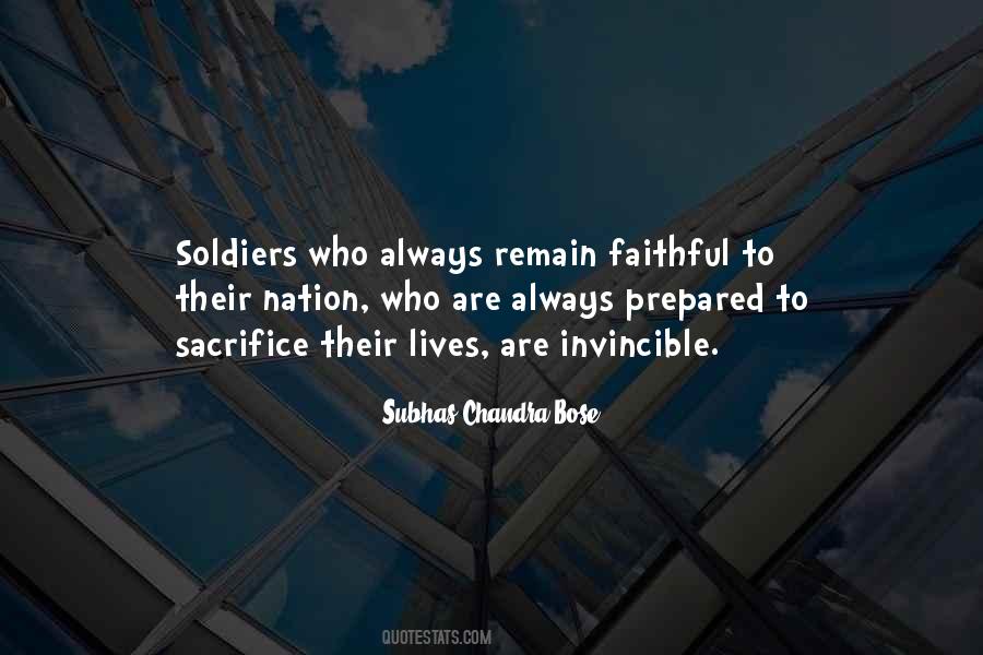 Quotes About Soldier Sacrifice #1407943