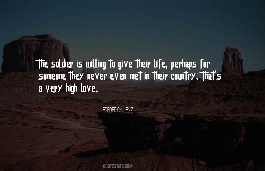 Quotes About Soldier Love #162504